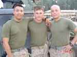 Pablo (left) with two of his friends